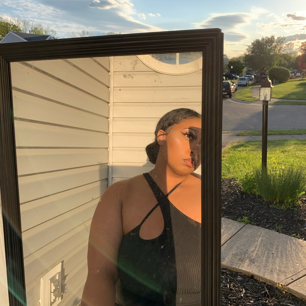 Black cross over crop top